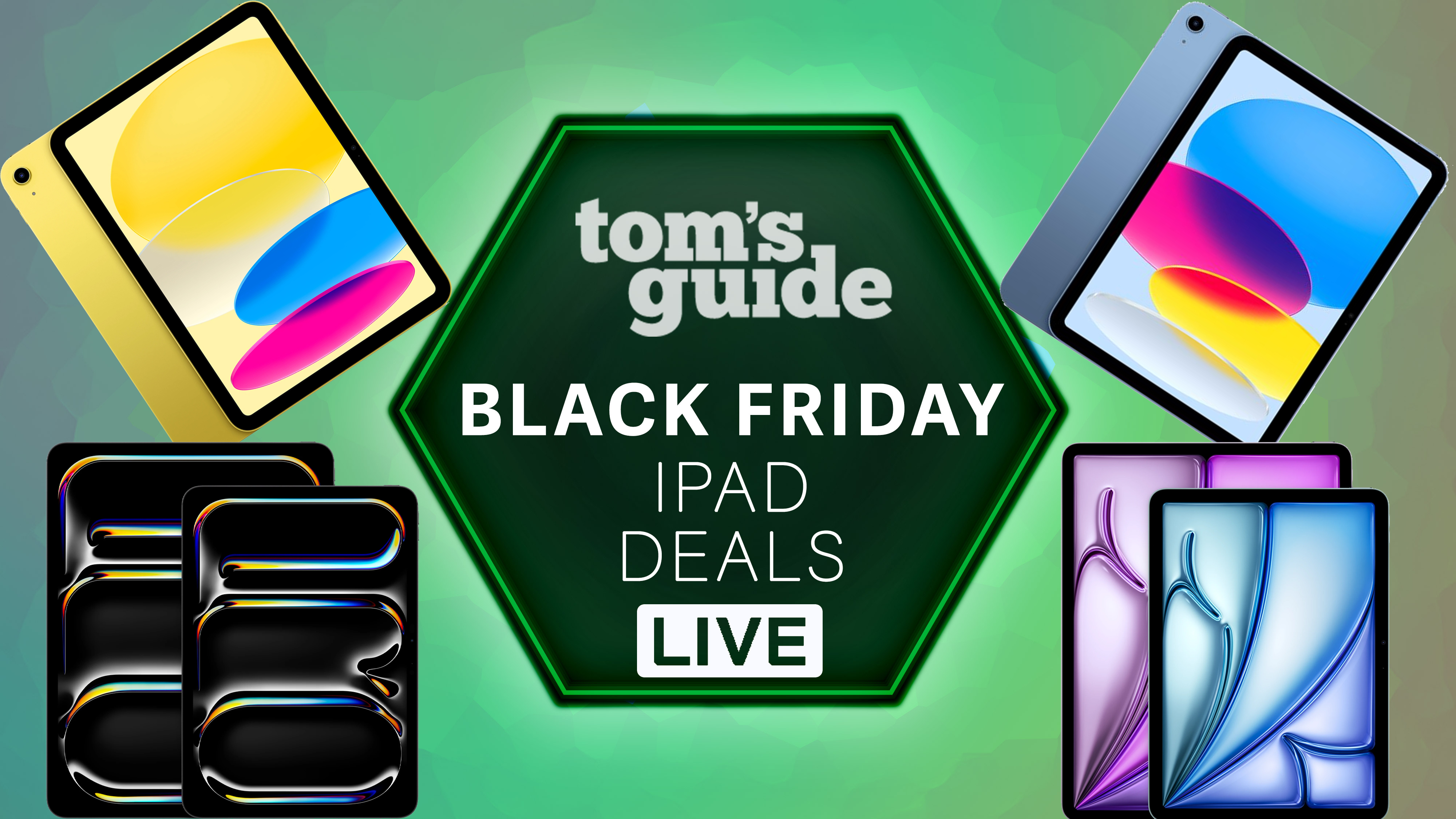 iPads around a deal badge