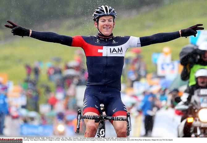 Mathias Frank (IAM Cycling) wins stage 2 at Bayern Rundfahrt