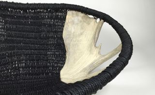 reed and black Danish wood, pulp rope