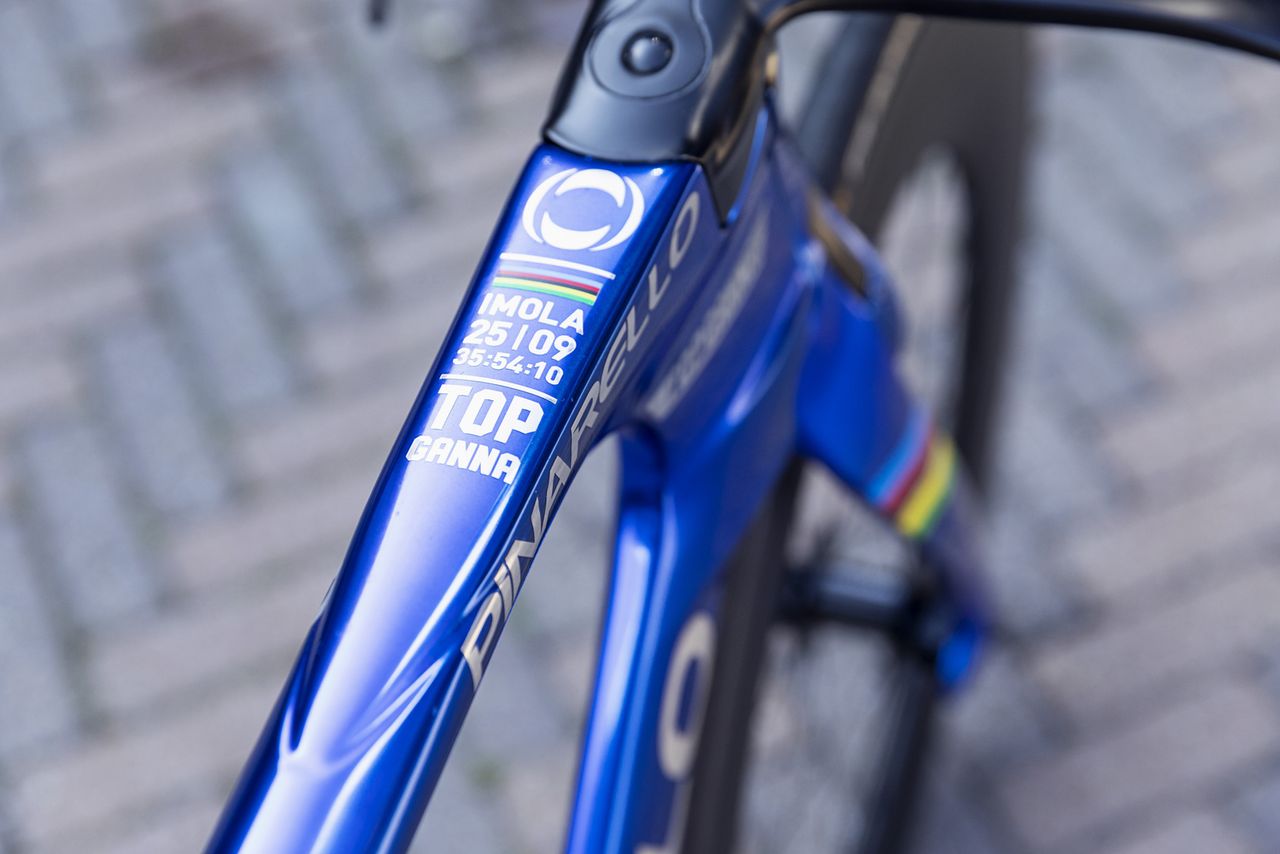 Filippo Ganna's new Pinarello Bolide TT for the Giro d'Italia