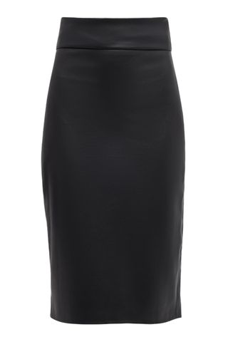 Enza Costa Soft Vegan Leather Pencil Skirt