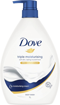 Dove Triple Moisturising Body Wash (1L) | $17 $7.64