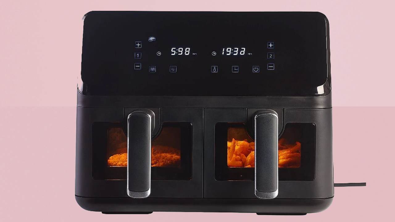 Lakeland Dual Basket Air Fryer with Easy View Windows 8L