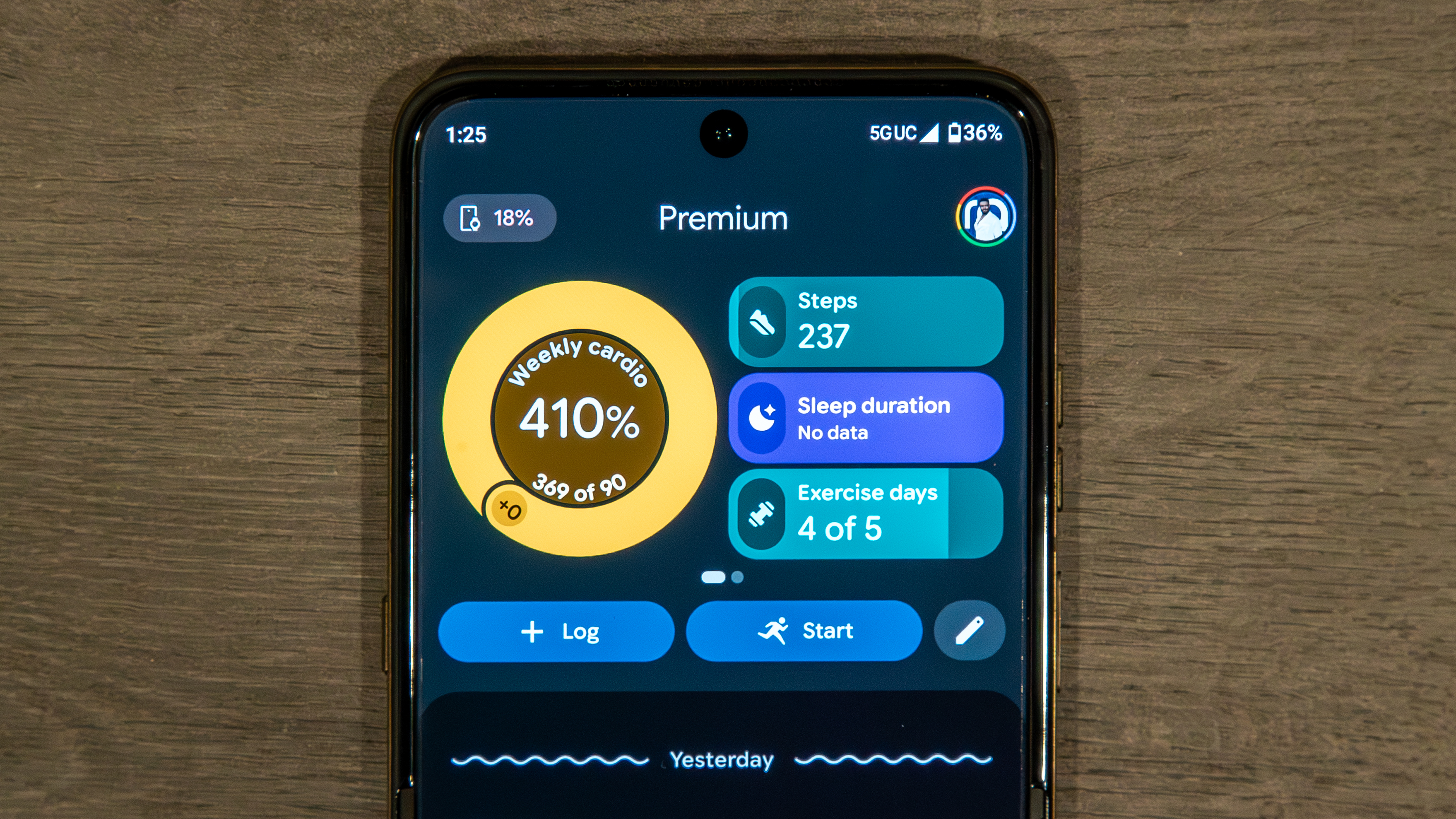 The Google Health app focus metrics
