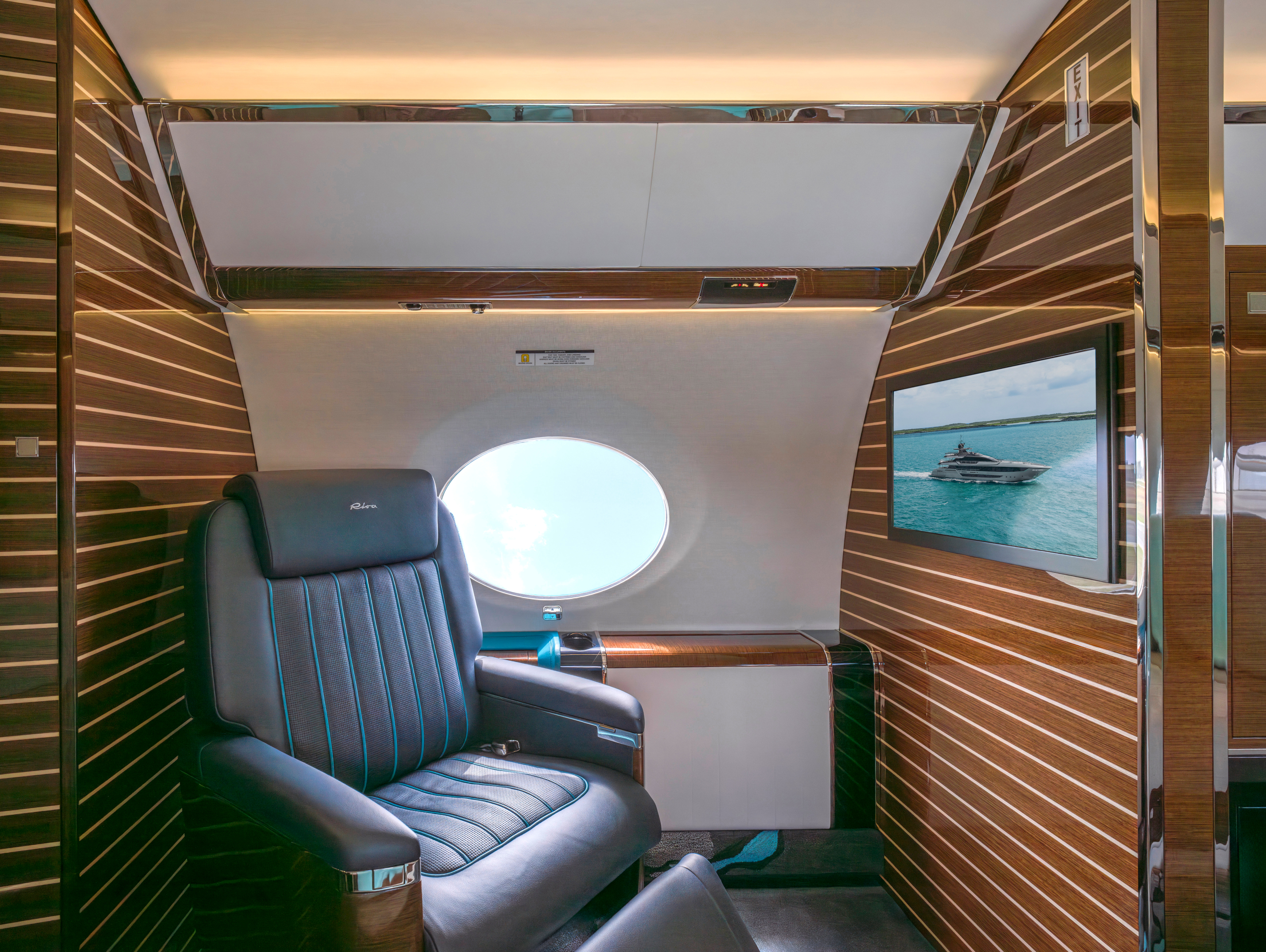 On board Flexjet's Riva Volare Gulfstream G650