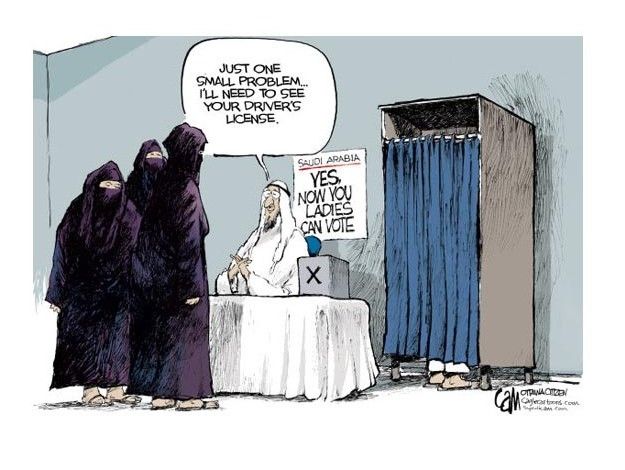 A hiccup in Saudi women&amp;#039;s suffrage