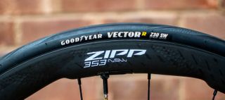 A Zipp 353 NSW wheel 