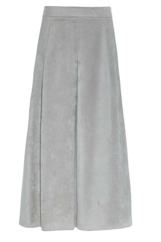 Maxmara Grey Suede Maxi Skirt