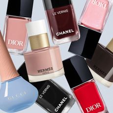 Designer nail polish collage