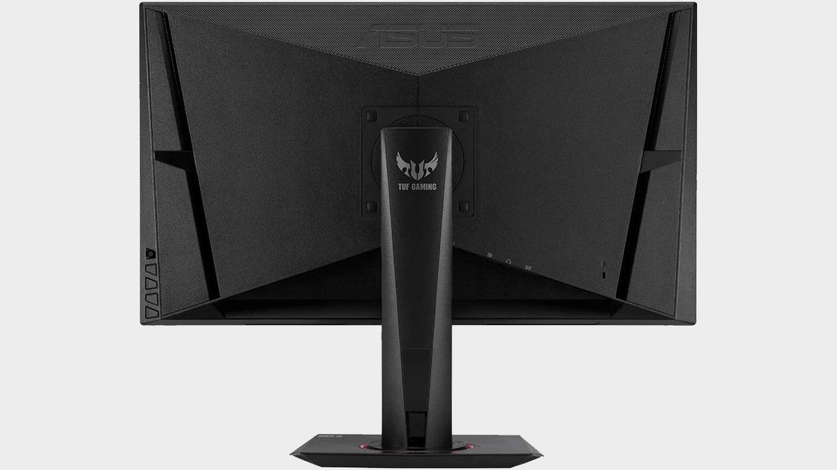 TUF gaming monitor back view.