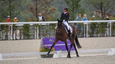 Ros Canter and Lordships Graffalo at the European Eventing Championships dressage phase