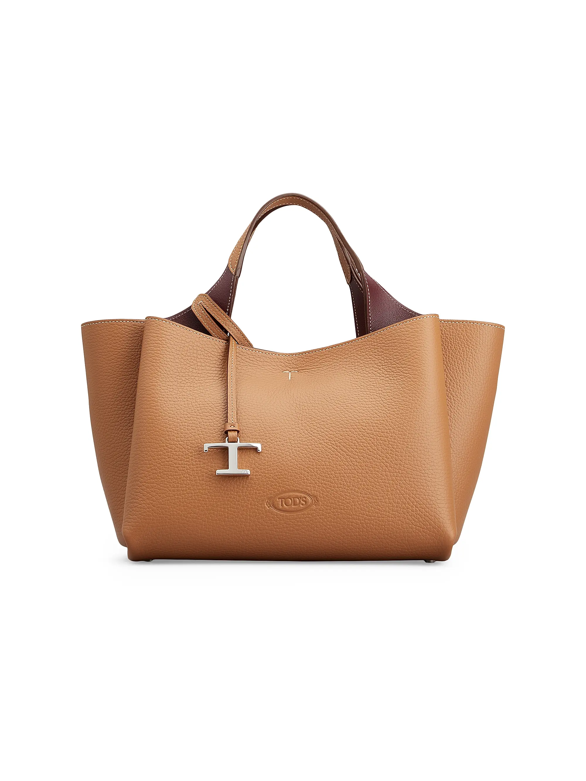 Mini Logo Leather Top Handle Bag