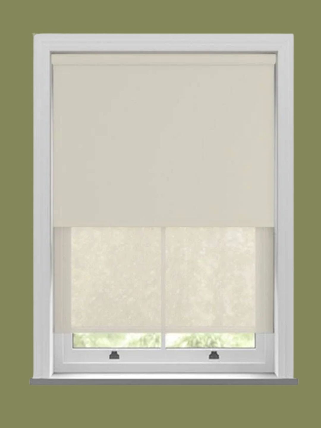 Swift Direct Blinds, Bella Oyster &amp;amp; Nico Cream Double roller Blind