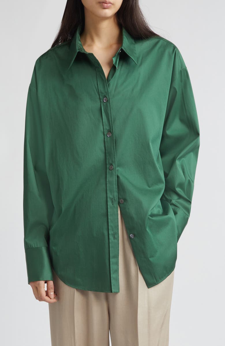 Doona Oversize Stretch Cotton Button-Up Shirt