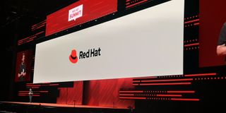 Red Hat logo on a white background