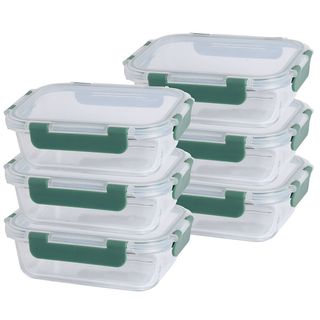 Lock & Fresh Airtight Glass Storage Dish Set of 6 - 600ml