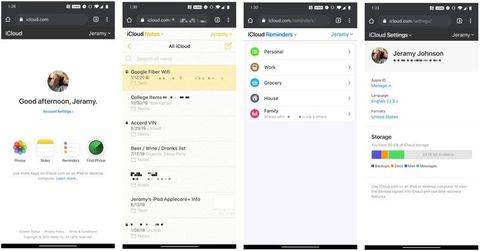 how to add icloud to android phone
