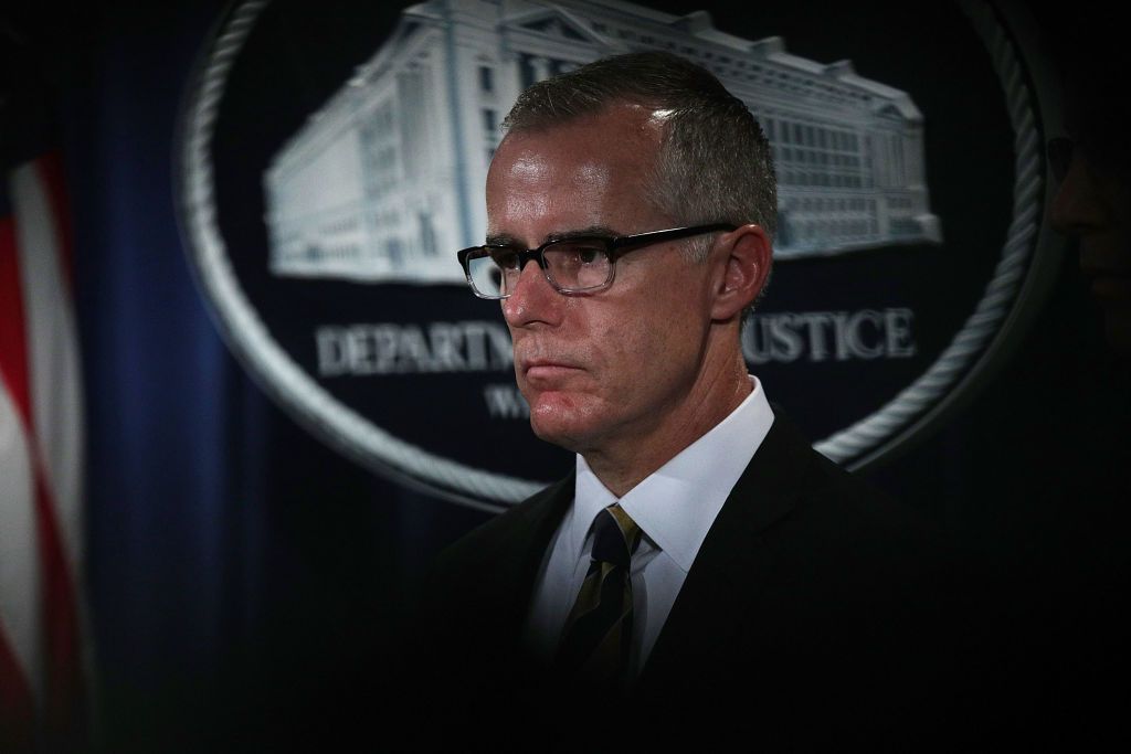 Former Deputy FBI Director Andrew McCabe