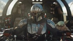 Screenshots from The Mandalorian &amp; Grogu.