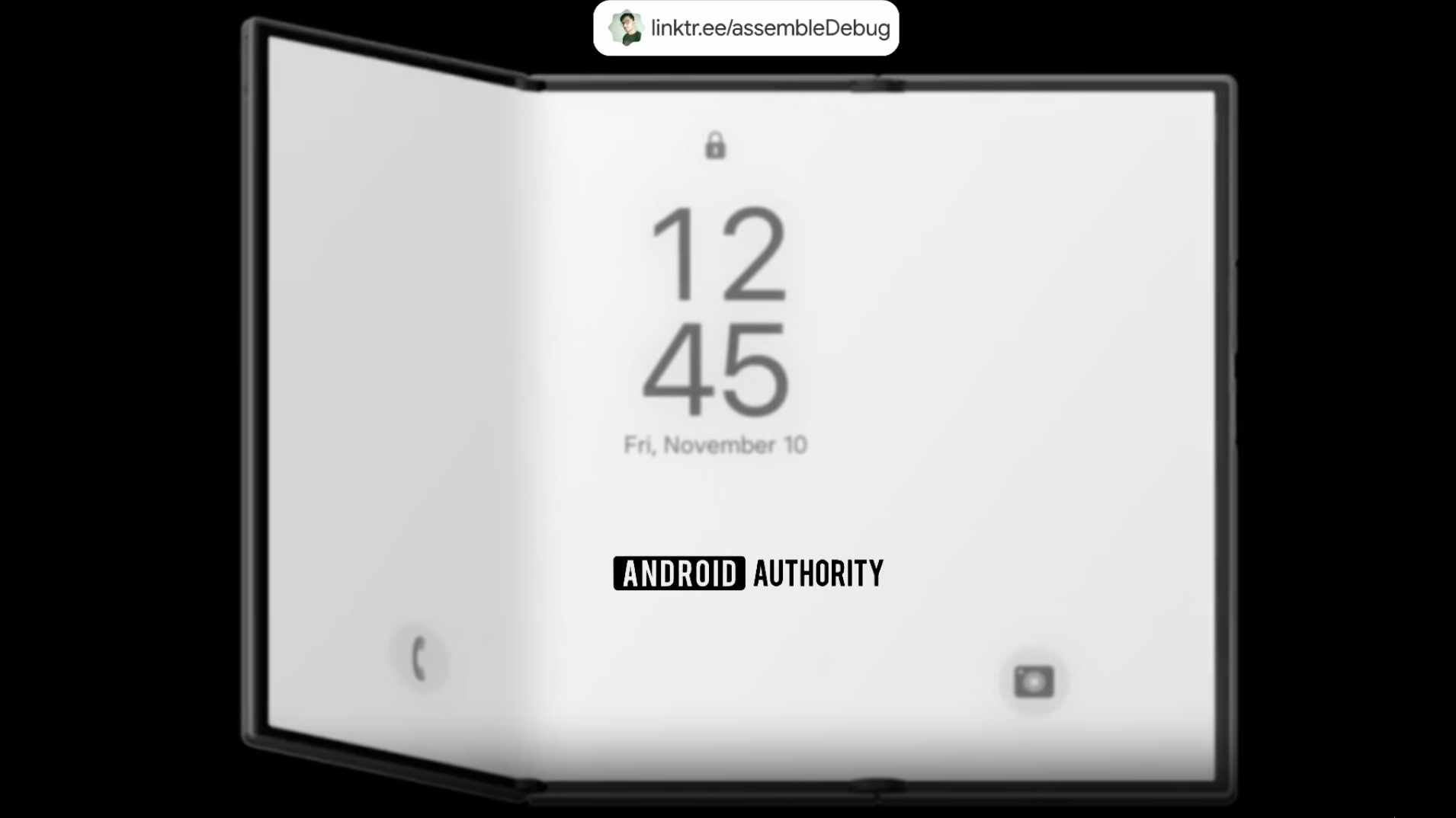 A leaked animation of the Samsung G Fold from One UI 8