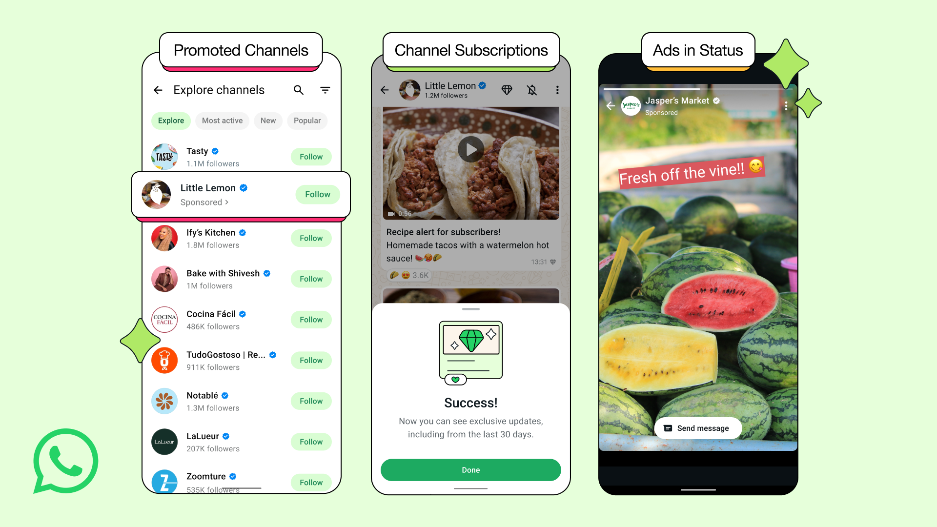 WhatsApp&#039;s new ads on phone screens
