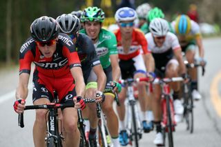 Rohan Dennis (BMC Racing) on the front of the peloton