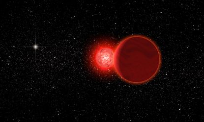 An artist's impression of the star