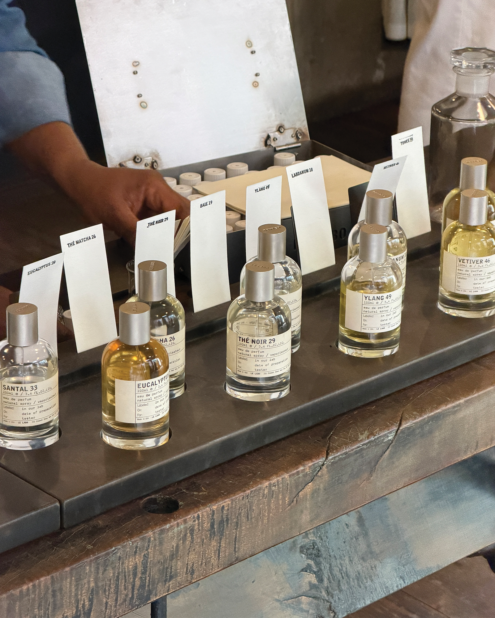 Perfumes at Le Labo.
