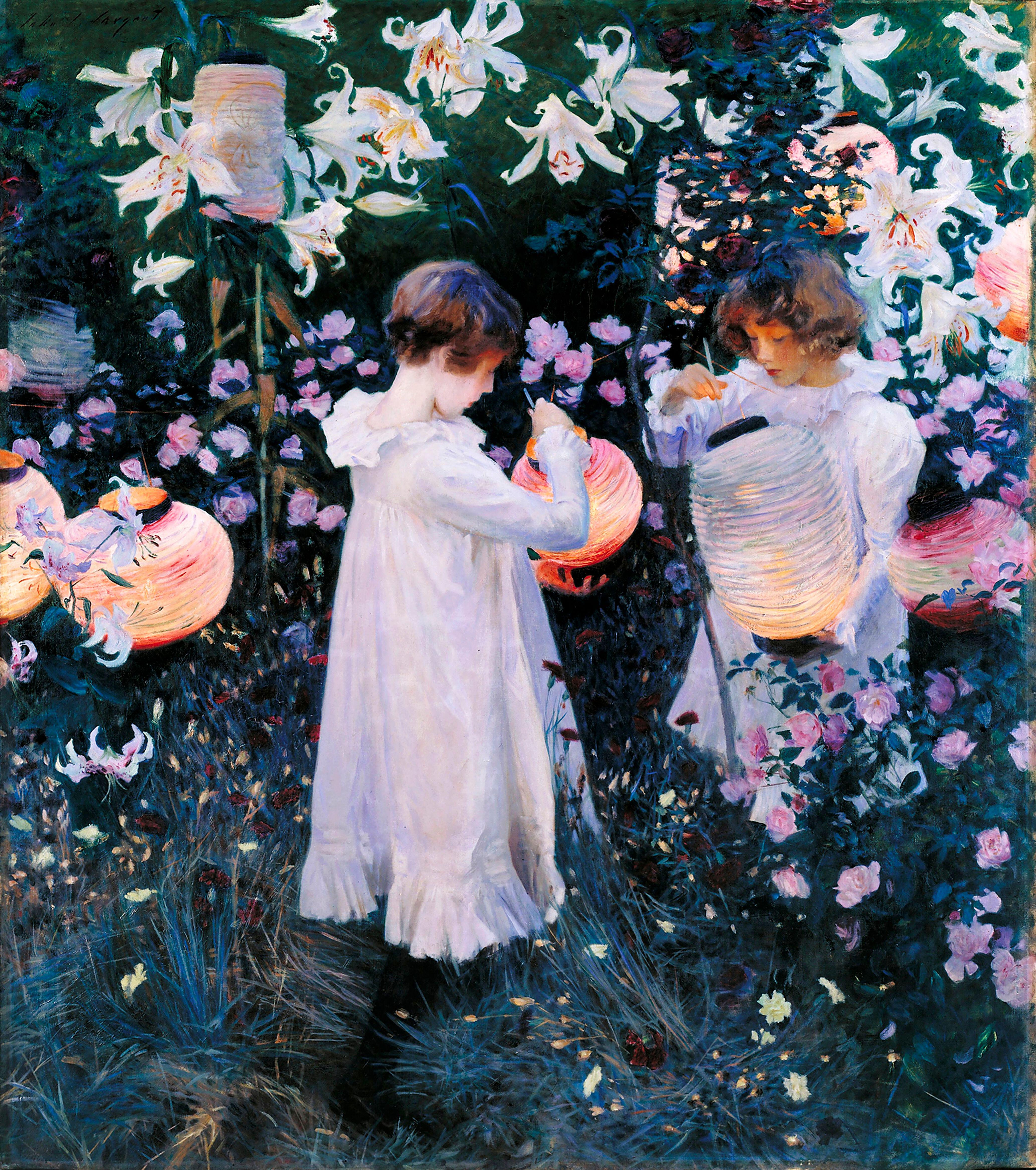 John Singer Sargent’s 'Carnation, Lily, Lily, Rose'.
