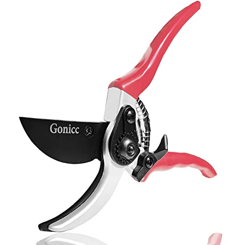 Gonicc 8" Professional Secateurs Sharp Bypass Pruning Shears (gpps-1002), Tree Trimmers Secateurs,hand Pruner, Garden Pruner, Gardening Scissors, Bonsai Tools