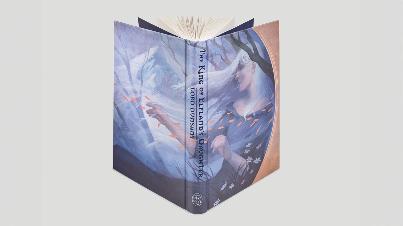 Three images of the The King of Elfland&rsquo;s Daughter book.