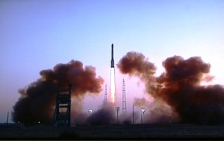 Group of Navigation Satellites Launched by Proton Rocket