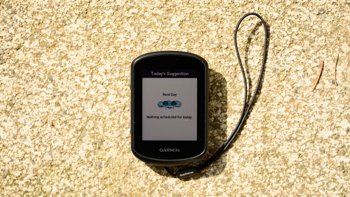 Garmin Edge 540 rest day