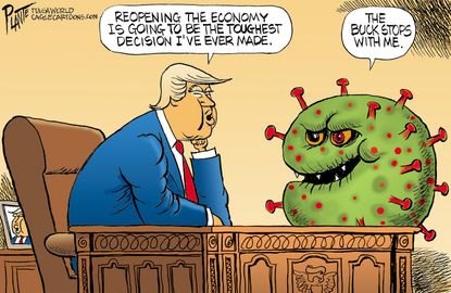 5 scathing cartoons about Trump's rush to reopen the economy | The Week