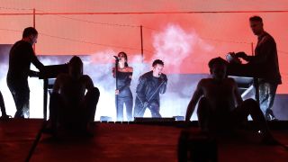 Nine Inch Noize performs at Coachella on Saturday, April 11, 2026