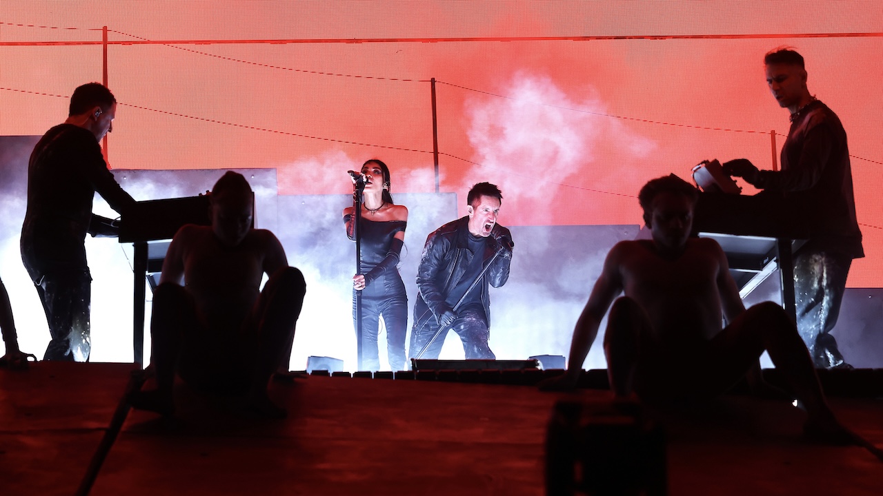 Nine Inch Noize performs at Coachella on Saturday, April 11, 2026