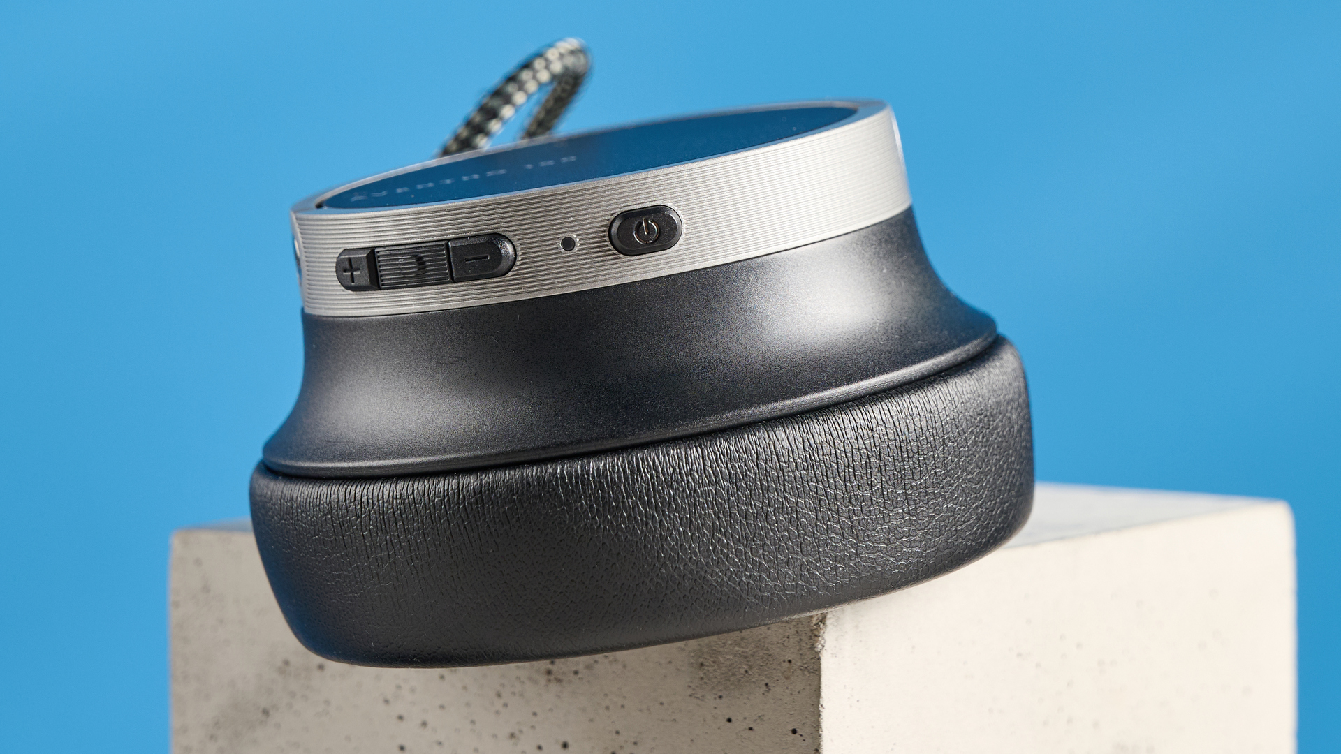A pair of Beyerdynamic Aventho 100 on-ear headphones