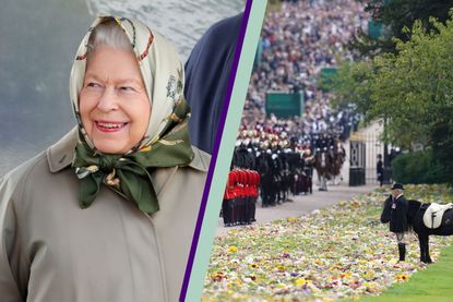Queen's scarf pony - Queen Elizabeth II's coffin passes her fell pony Emma in Windsor