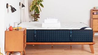 The DreamCloud Mattress shown from the side
