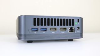 The rear ports on the Acemagic F2A mini PC