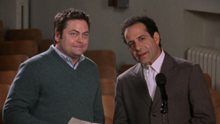 Nick Offerman and Tony Shalhoub in Monk