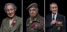 D-Day veterans (l to r) Marie Scott, William 'Arthur' Jones and Eric Carter