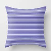 Purple and Lavender Stripes Pattern Throw Pillow