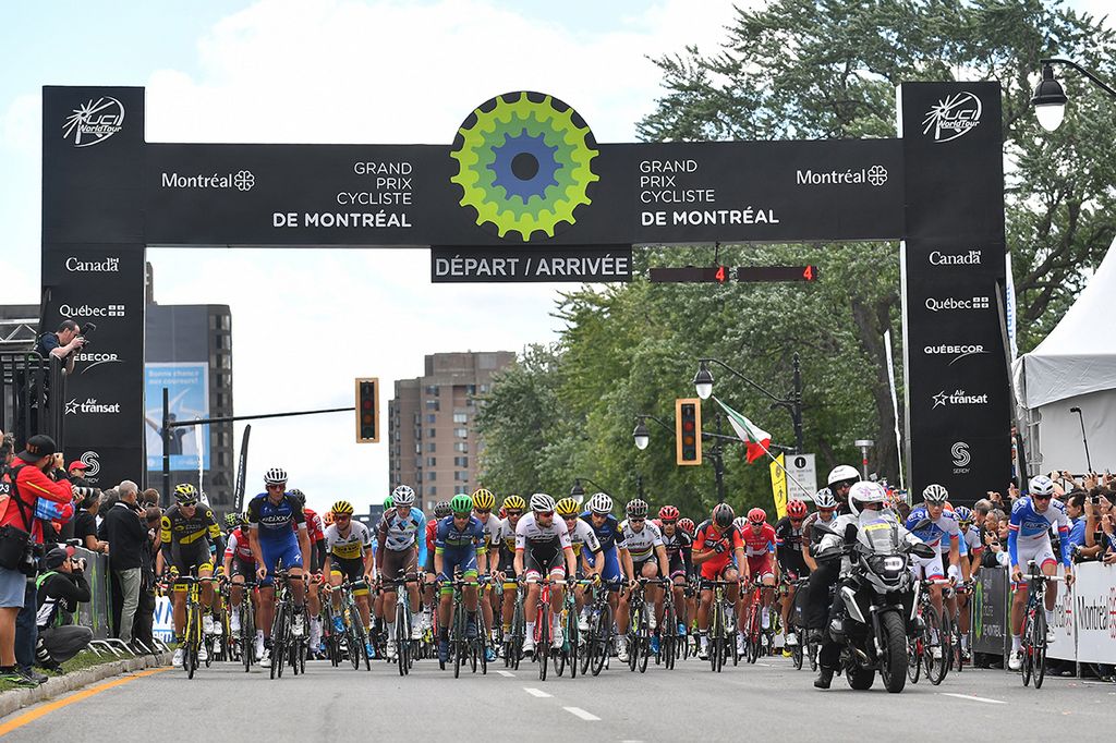 The finish/start line of the 2016 GP Montr&eacute;al