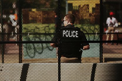 A Cleveland police officer.