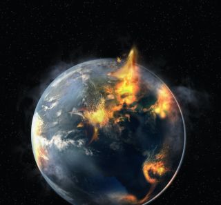 Earth on fire 