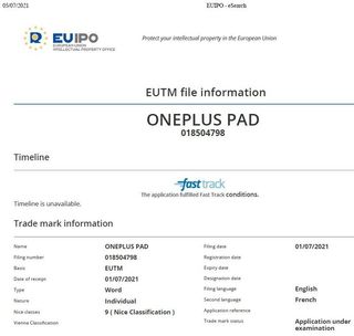 Oneplus Pad Euipo