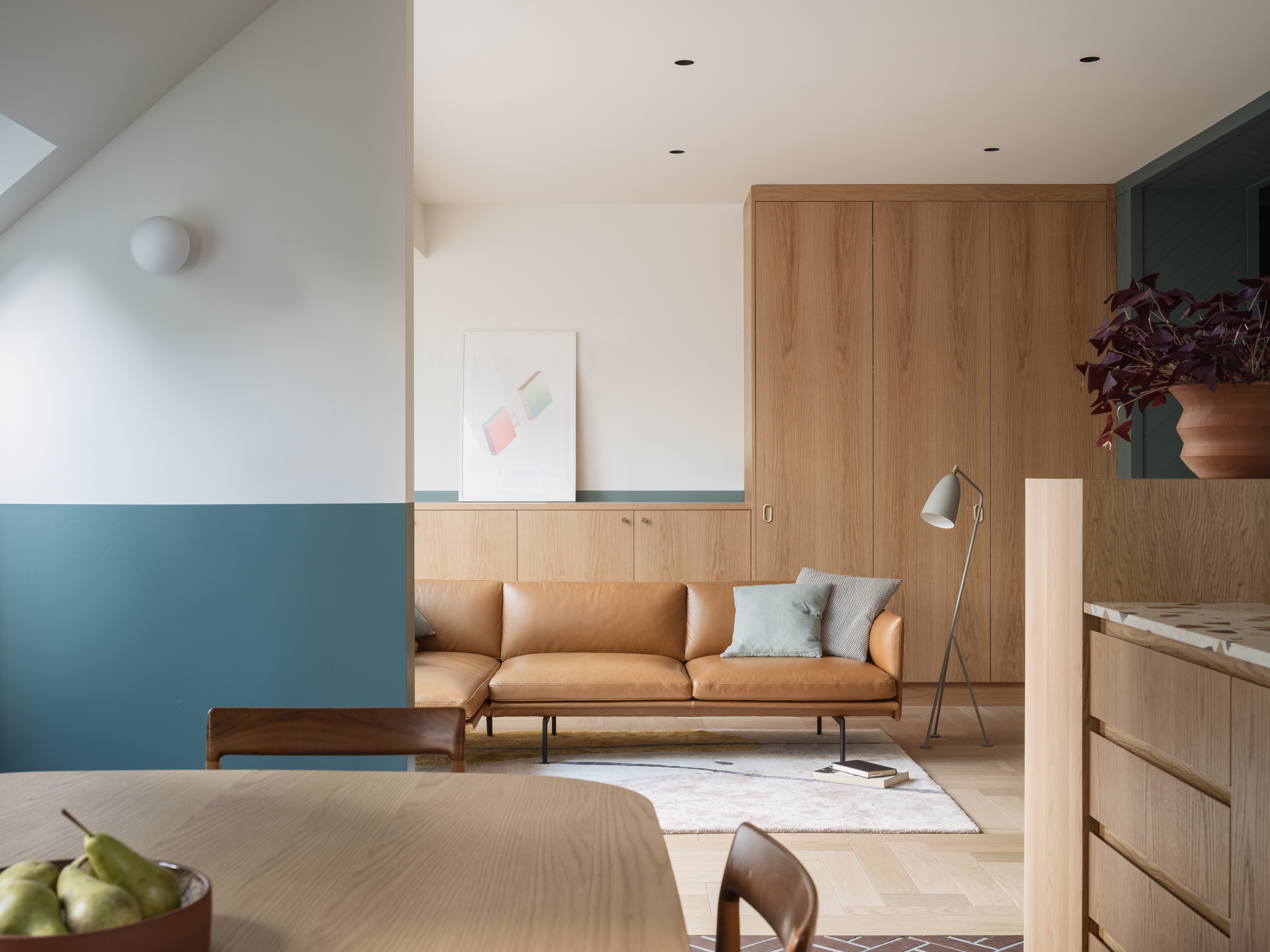 interior of Pyramid house, a refurbished milton keynes house