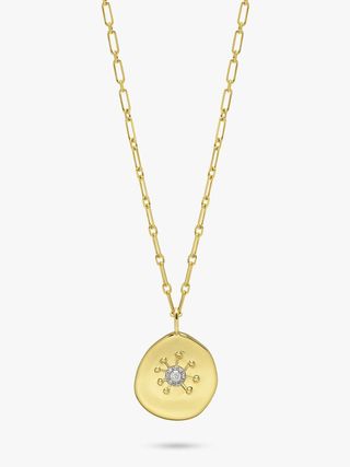 Gold Plated Vermeil coin necklace, £110, Lola Rose at John Lewis and Partners