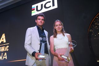WorldTour winners Greg Van Avermaet and Anna van der Breggen